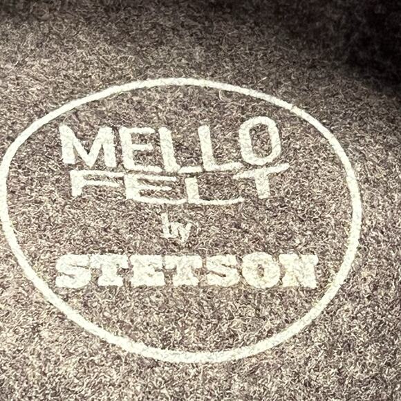 STETSON Gray Mello Felt Hat XL USA Made 100% Wool Crushable WPL 4384 - Picture 9 of 13